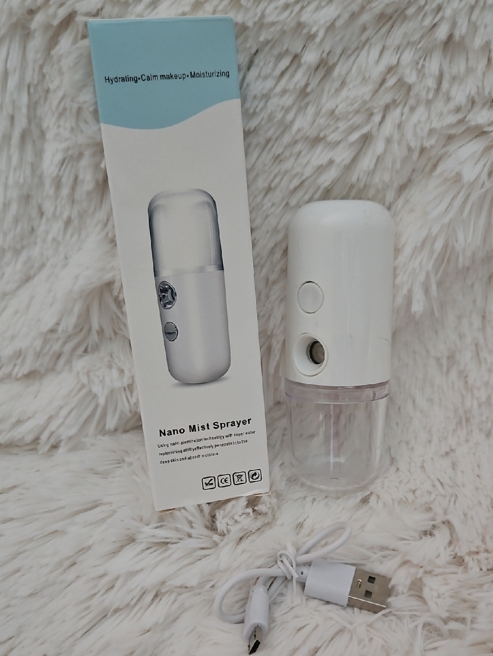 FREE W/ ANY PURCHASE~ Nano Mist Handheld Facial Sprayer 1 Oz Bottle Rechargeable